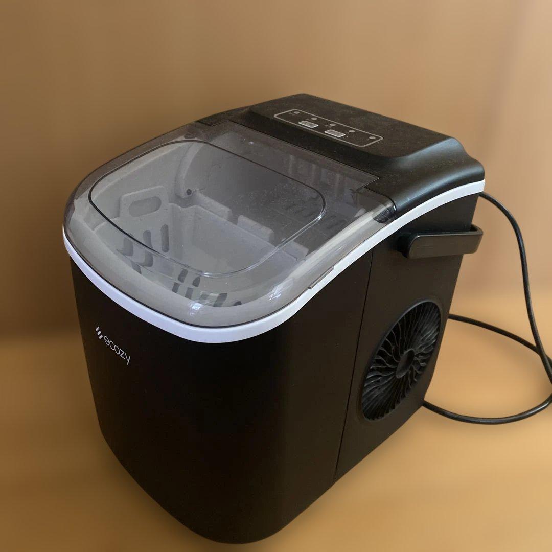ecozy 製氷機 黒　家庭用製氷機　キャンプ　持ち運び可能
