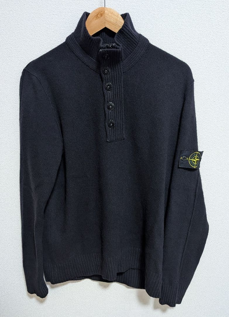 トップス Stone  12AW Harf Zip Knit